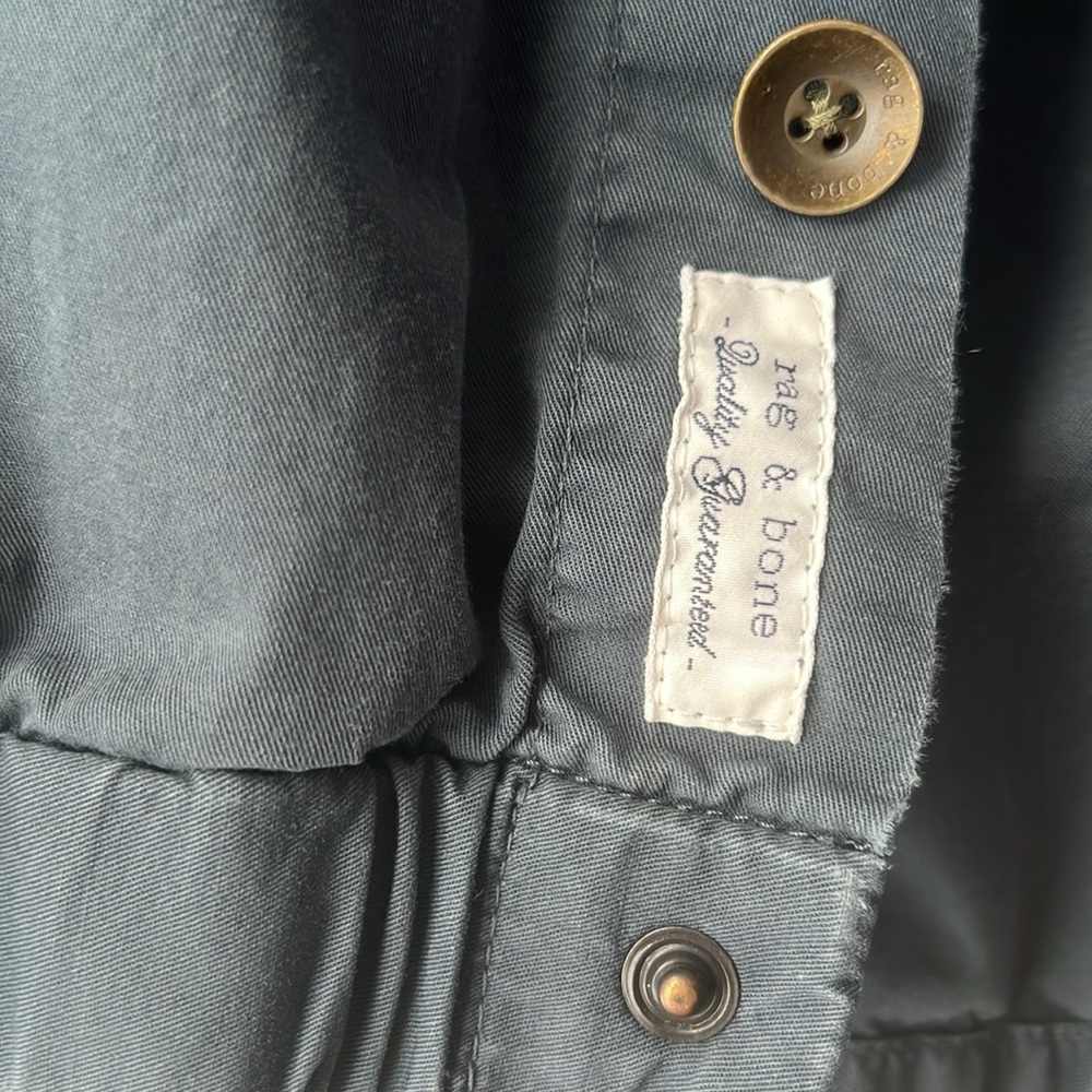 rag & bone dark teal utility jacket - Picture 3 of 5
